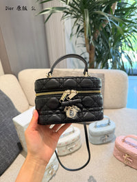 Mini Cannage Vanity Bag Lambskin