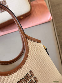 Canvas Leather Ivy Tote Bag
