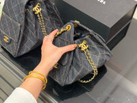 25 Hobo Bag Dark Blue Denim