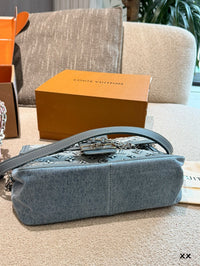 Monogram Denim Chain Bag