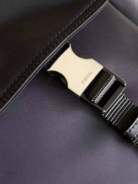 Explore Re-Nylon and Leather Shoulder Bag