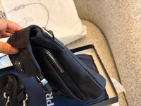 Re-Nylon and Saffiano leather Shoulder Bag