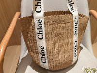 Woody Large Basket Tote Bag