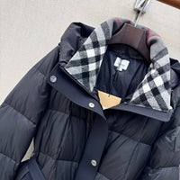 Long Hooded Down Coat
