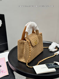 Raffia Kelly Bag