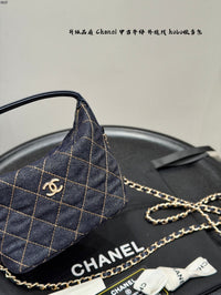 Hobo Bag Dark Blue Denim