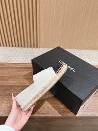 Tweed Leather Espadrilles