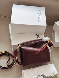 Puzzle Edge Top-Handle Bag
