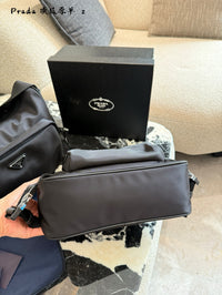 Re-Nylon Saffiano Leather Shoulder Bag