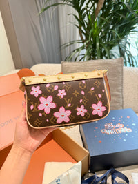 Cherry Blossom Pochette Accessoires Bag