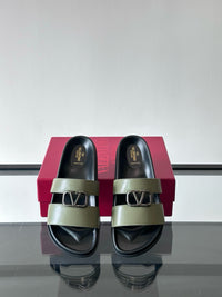 Garavani VLogo Calf Leather Slides
