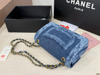 Denim Flap Bag