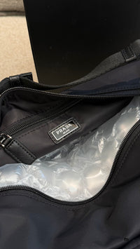 Re-Nylon and Saffiano Leather Shoulder Bag