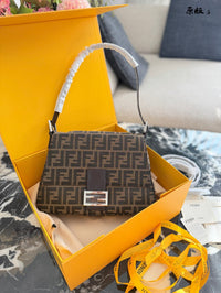 Jacquard Baguette Bag