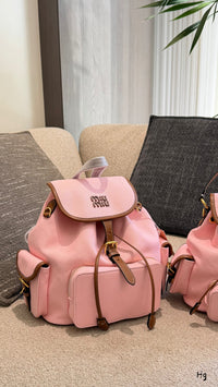 Canvas Leather Backpack