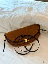 Soft Triomphe Little Halfmoon Bag