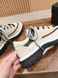 Calfskin Suede Sneakers