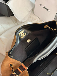 Suede Shopping Bag