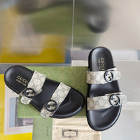 Double Strap Slide Sandals