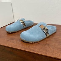 Check Suede Urchin Clogs