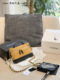 Suede Calfskin Vanity Bag