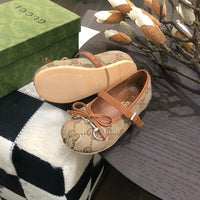 Horsebit Ballet Flat Beige Ebony