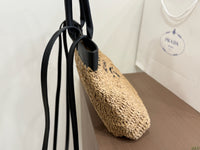 Crocheted Raffia Tote Bag