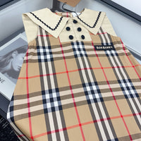 Vintage Check Sleeveless Dress