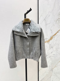 26S Shearling Trimmed Jacket