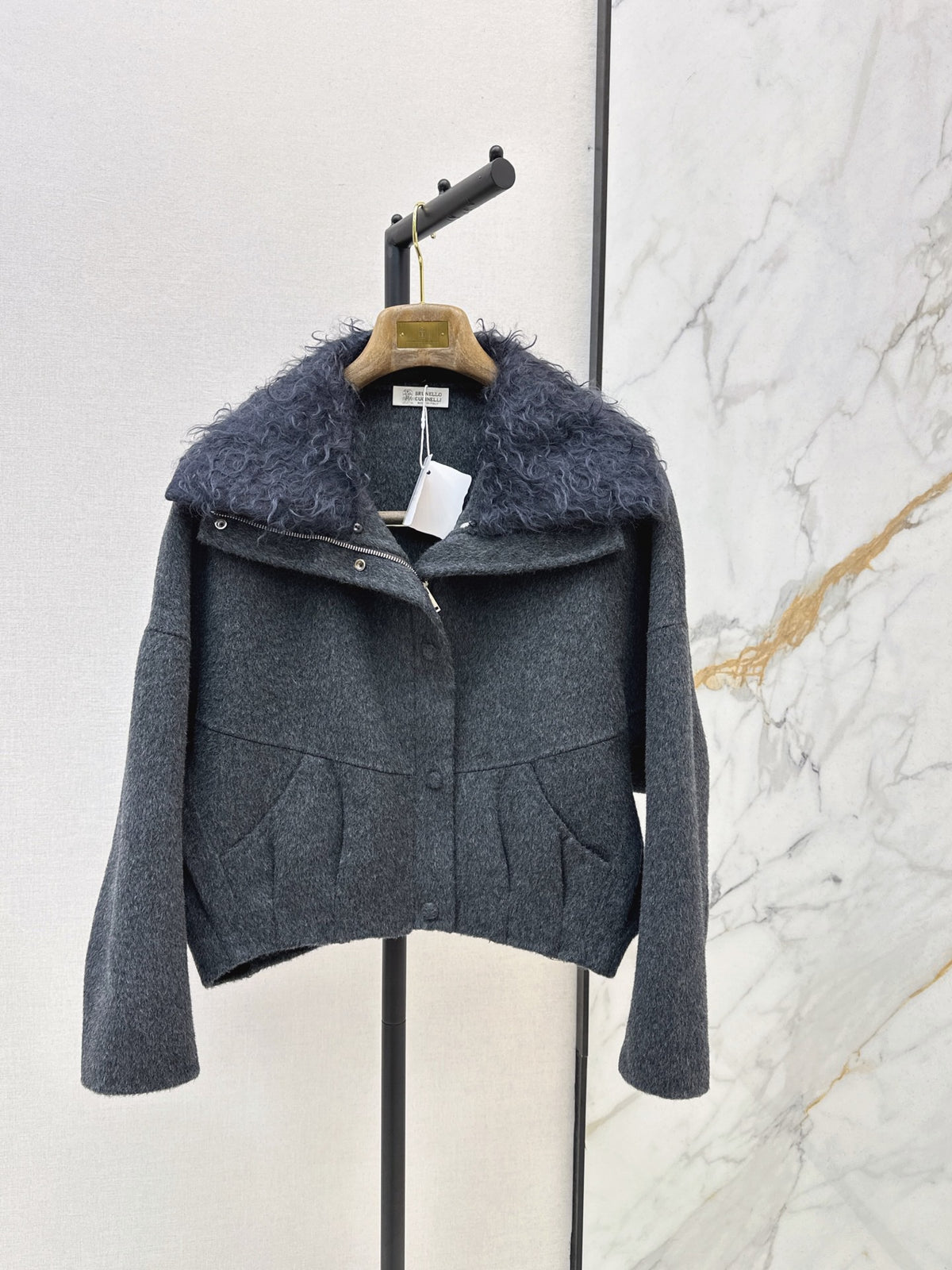 26S Shearling Trimmed Jacket