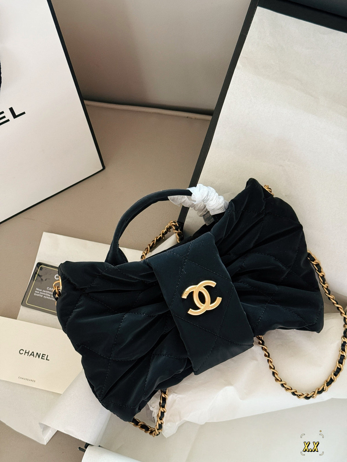 25K Velvet Bow Bag